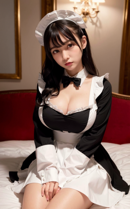 AIグラビア写真　メイド　セクシー　エロ画像　巨乳　女の子　お尻　shibuya shinjuku japan kawaii moe　Hentai